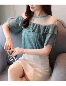 blouse brukat korea T4526