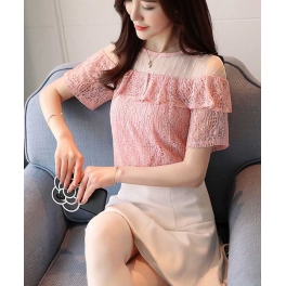 blouse brukat korea T4527