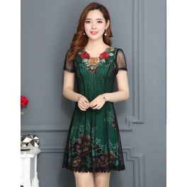 dress wanita import D4989