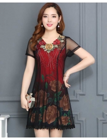 dress wanita import D4990