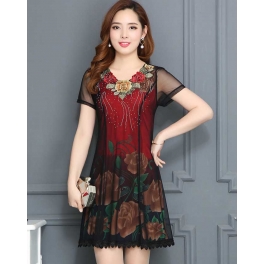 dress wanita import D4990