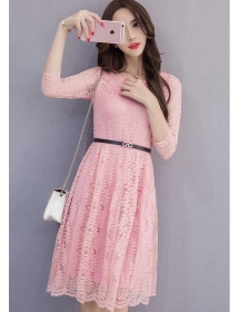 midi dress brukat D5000