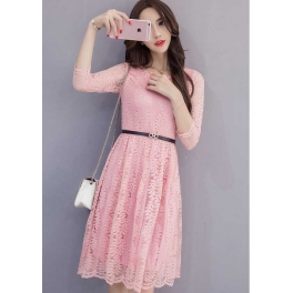 midi dress brukat D5000