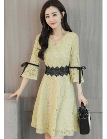 dress brukat korea D5007