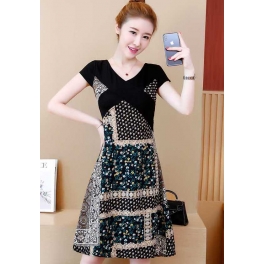 dress wanita import D5015