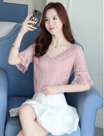 blouse brukat korea T4580