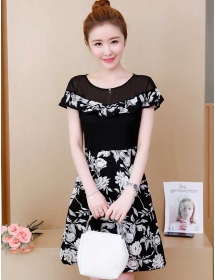 dress wanita import D5056