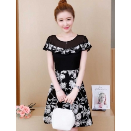 dress wanita import D5056