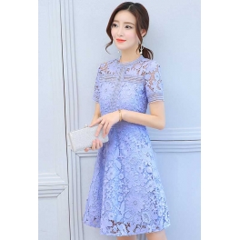 dress brukat korea D5062