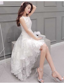 dress pesta korea D5089