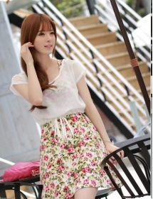 dress wanita import D865