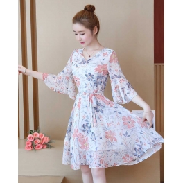 dress wanita import D5110