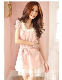 dress wanita import D867