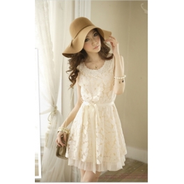 dress wanita korea D869