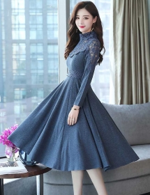 midi dress korea D5147