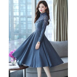 midi dress korea D5147