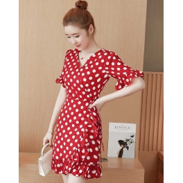 dress polkadot D5164