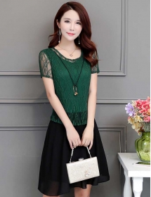 dress wanita import D5177