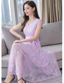 long dress brukat D5189