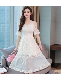 dress pesta korea D5206