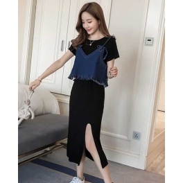 dress wanita import D5234