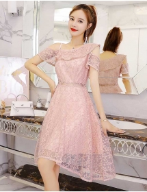 dress brukat korea D5236