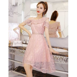 dress brukat korea D5236