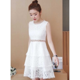 dress brukat korea D5251