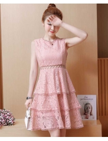 dress brukat korea D5252