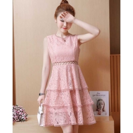 dress brukat korea D5252