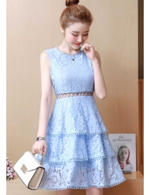 dress brukat korea D5253