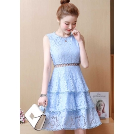 dress brukat korea D5253