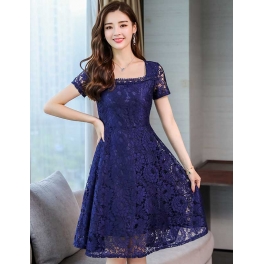 dress brukat korea D5255