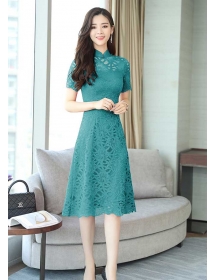 dress brukat korea D5270