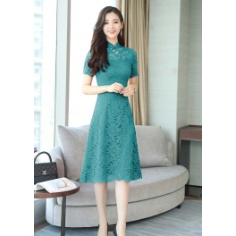 dress brukat korea D5270