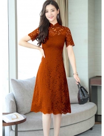 dress brukat korea D5271