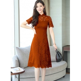 dress brukat korea D5271