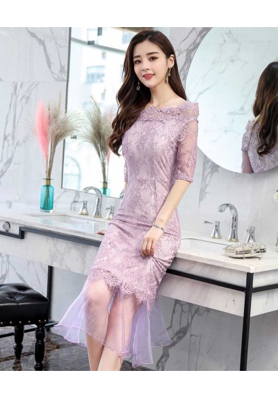 dress pesta korea D5281