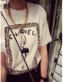 kaos wanita chanel T1049