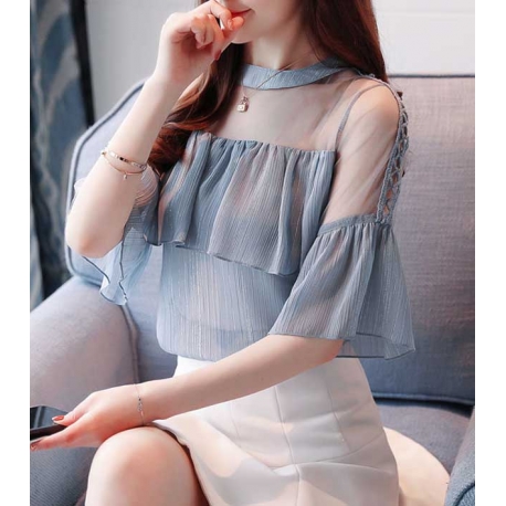 blouse brukat korea T4839