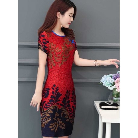 dress wanita import T5298