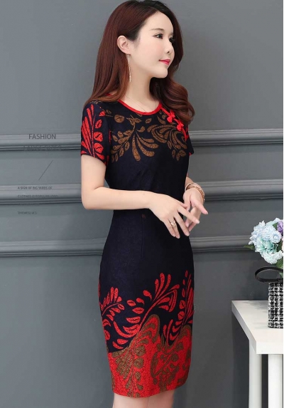 dress wanita import D5298