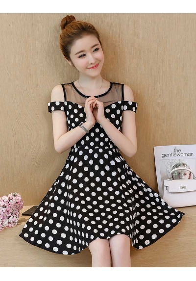 dress polkadot import  d5322