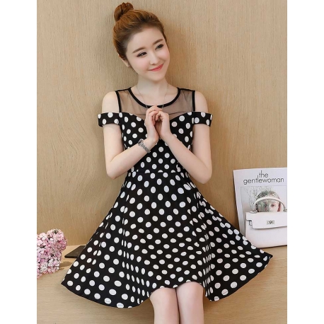 dress polkadot import  d5322