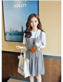 dress wanita import D878