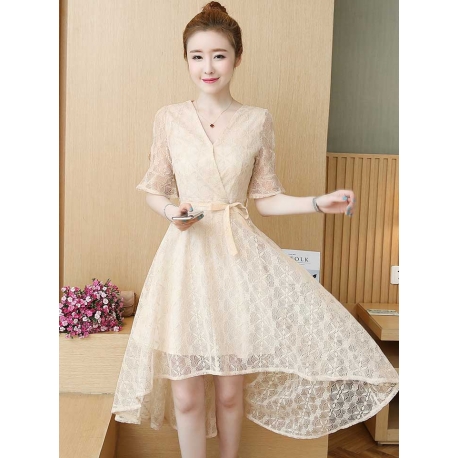 dress brukat korea D5352