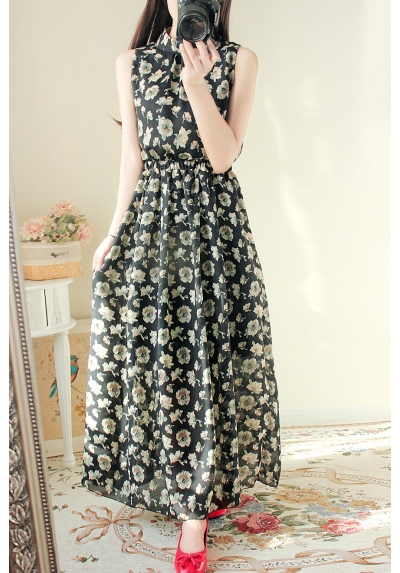 long dress chiffon D5359