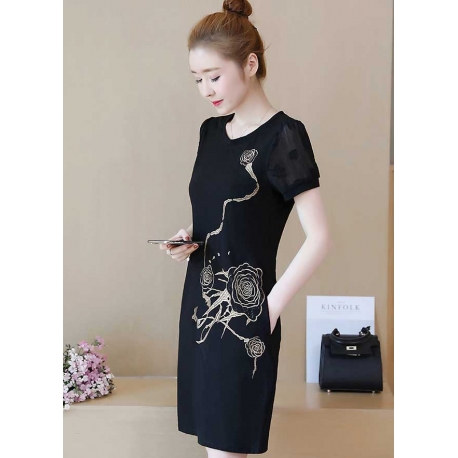 dress wanita import d5365