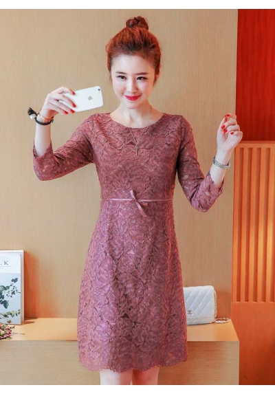 dress brukat korea D5383