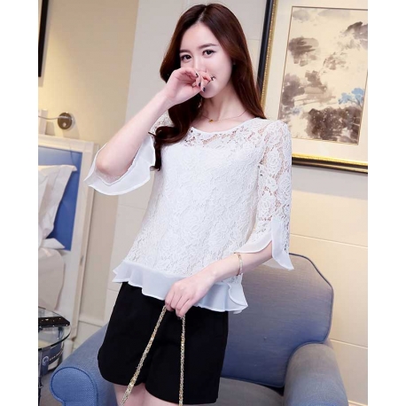 blouse brukat korea T4943